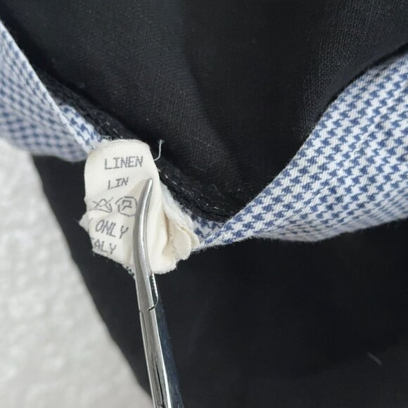 Sulka 100% Linen Pleated Shorts in Black Men's Size 38(tag size 40) - Picture 10 of 11